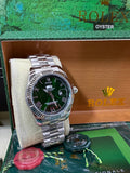 Day date 41mm green arabic dial