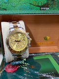Daytona 40mm two tone gold dial