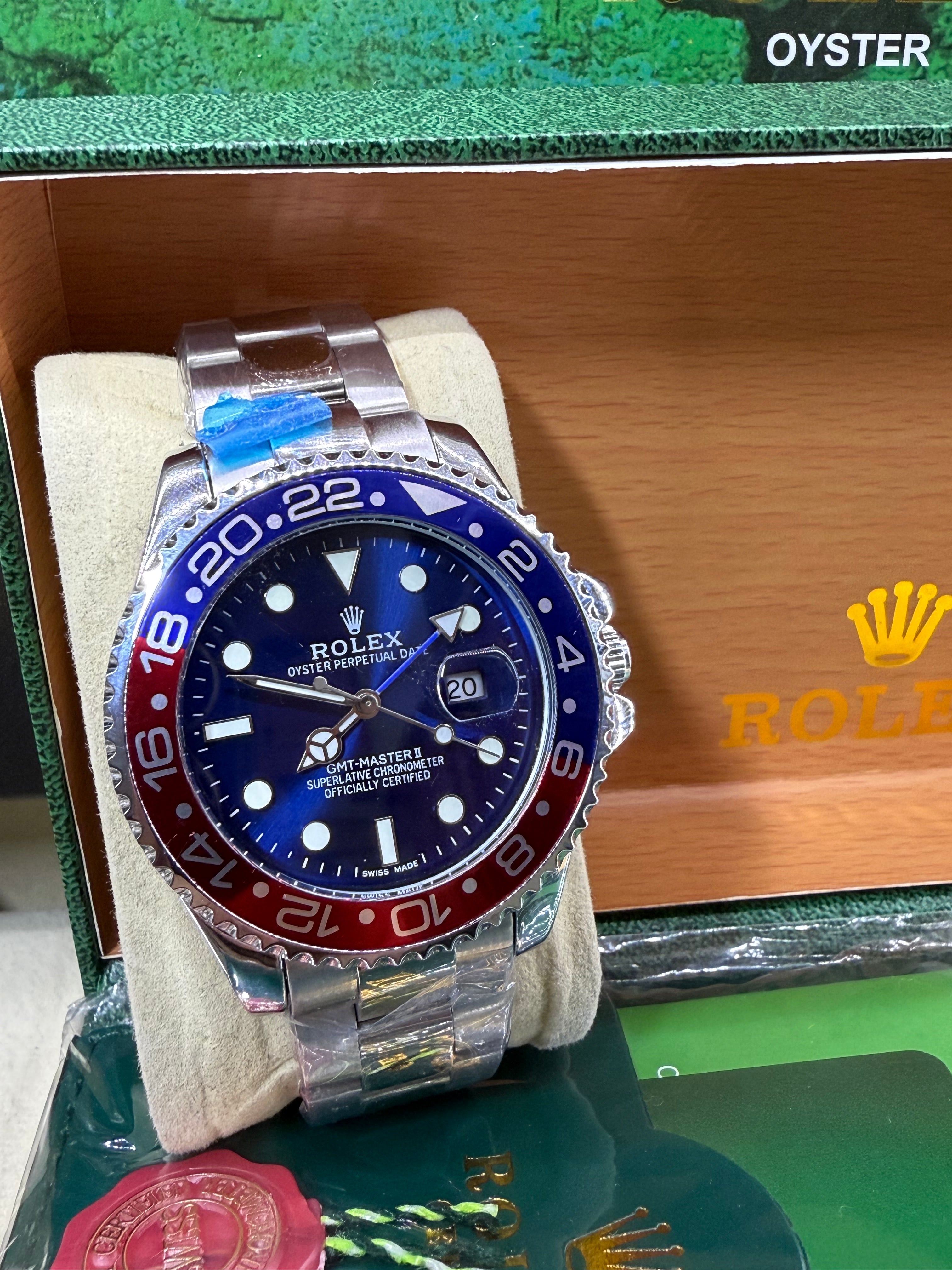 Gmt master II blue dial (pepsi)