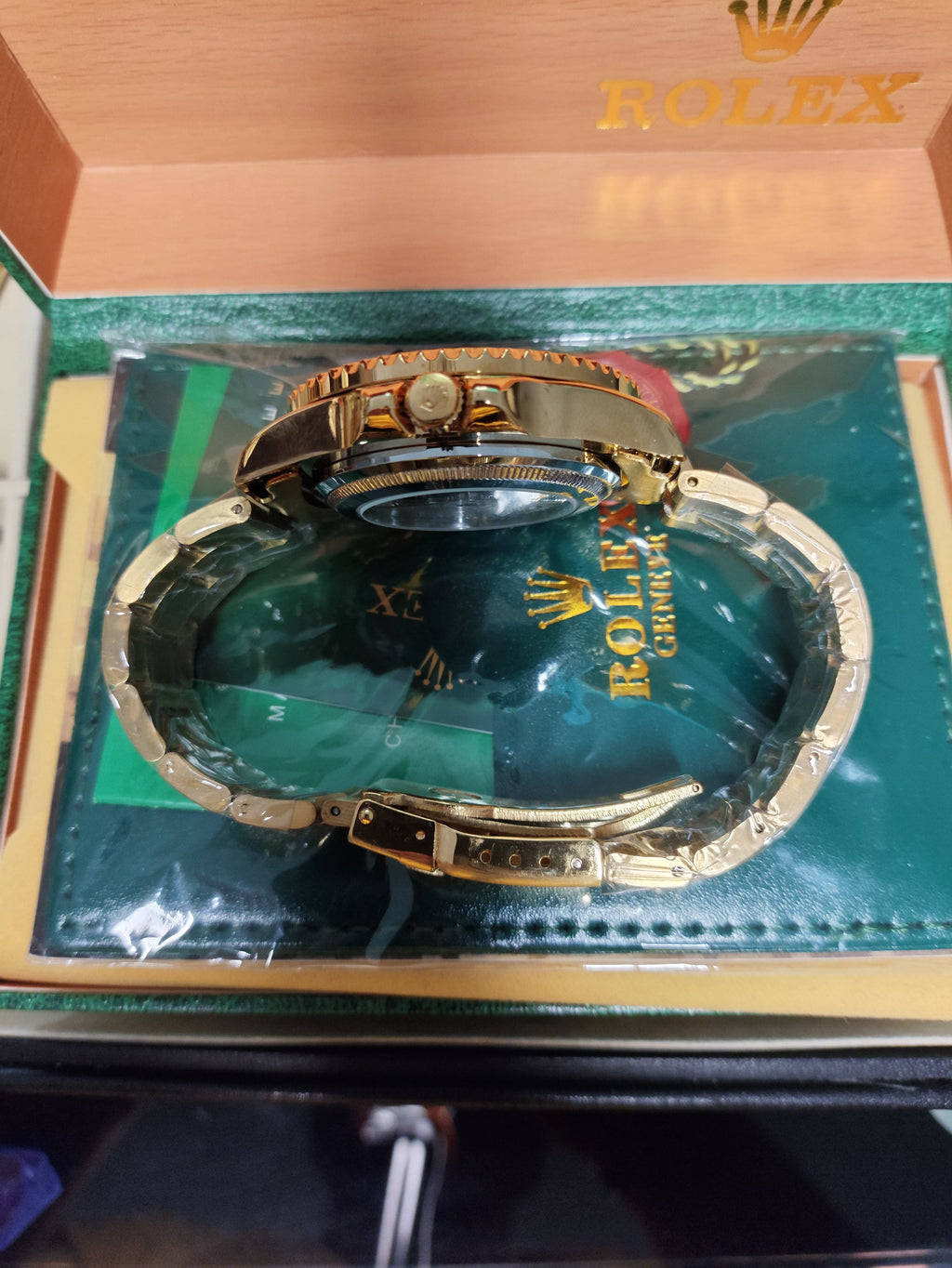 SUBMARINER GOLD BLACK DIAL CERAMIC BEZEL 40MM